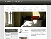 Tablet Screenshot of hotel-carlosvmalaga.com